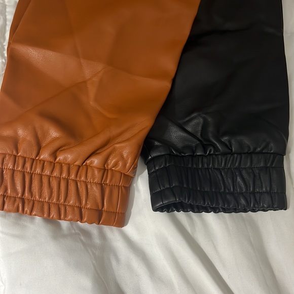 faux leather joggers - Picture 3 of 4